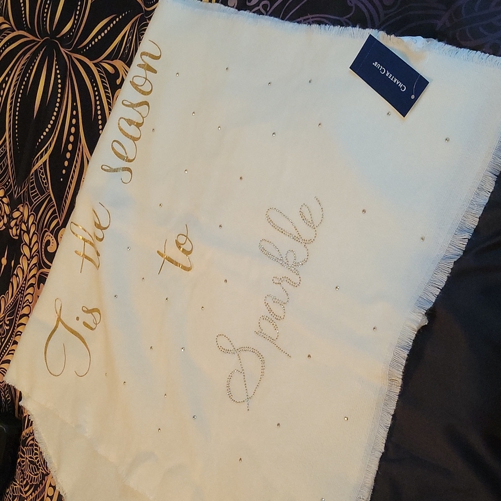 Tis the Season to Sparkle            Charter Club Christmas Throw